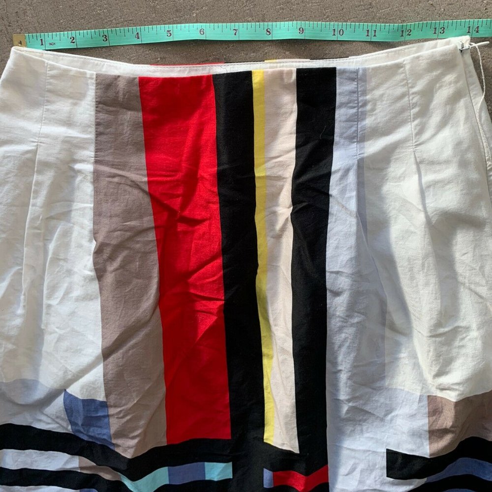 Linea Domani A Line Skirt Color Block Colorful 4 - Picture 12 of 12